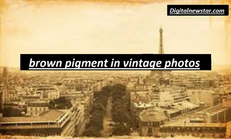 brown pigment in vintage photos